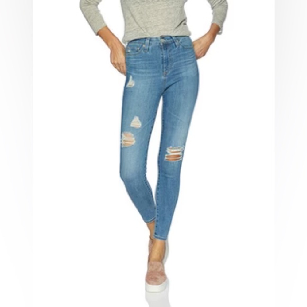 AG The Mila Super High Rise Skinny Ankle Jeans